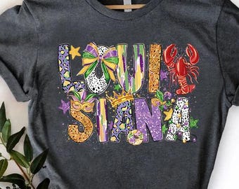 Louisiana Festival Shirt, Mardi Gras Vibes Tshirt, Louisiana Girls T-shirt, Louisiana Gifts, New Orleans Outfits, Crawfish Shirt, NOLA Shirt