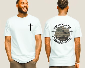 Christian Men's T-Shirt, Christian Shirt for Dad, Christian Apparel, Bible Verse Shirt for Him, Men's Religious Gift, Christian Father Shirt