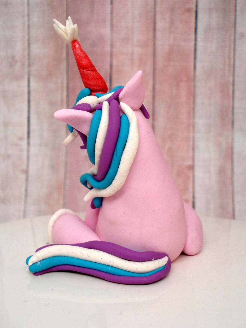 Unicorn Birthday Cake Topper Party Decoration Baby Cake Topper Baby Girls Birthday Party Smash Cake Topper Fantasy Birthday Cake Topper