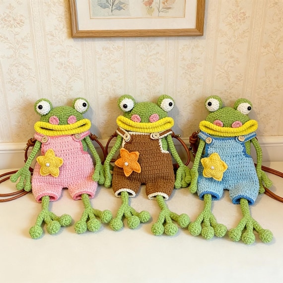 bag pattern frog crossbody bag