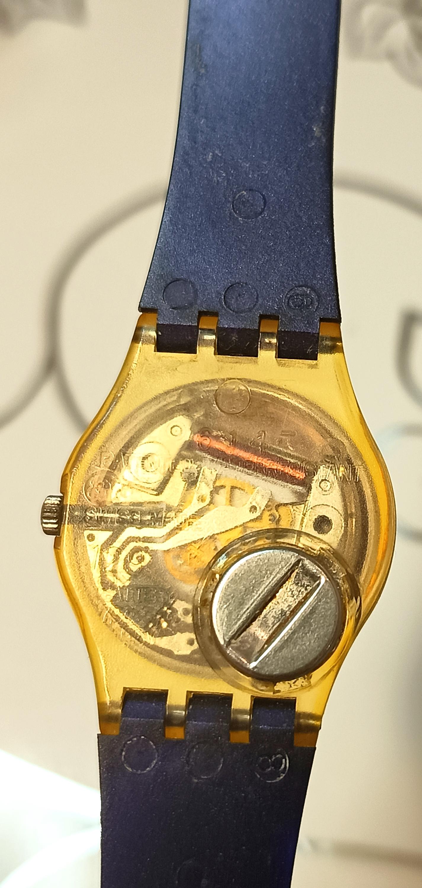 Vintage Swatch Black Coral LK101 (1986) – Swiss Skeleton Art Watch