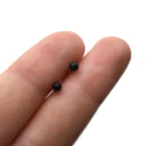 Tiny 3mm Solid Black Plastic Safety Eyes Pair Amigurumi Doll Making DIY Stuffed Animal Toy Parts with Lock Washers - Little Miniature Small