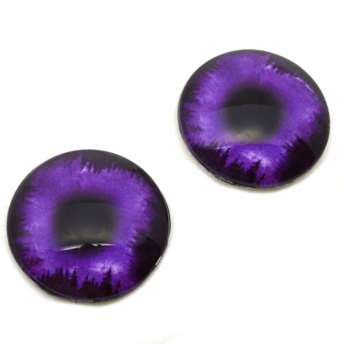 Purple Night Sky Tree Line Glass Eyes 6mm to 40mm Jewelry - Etsy