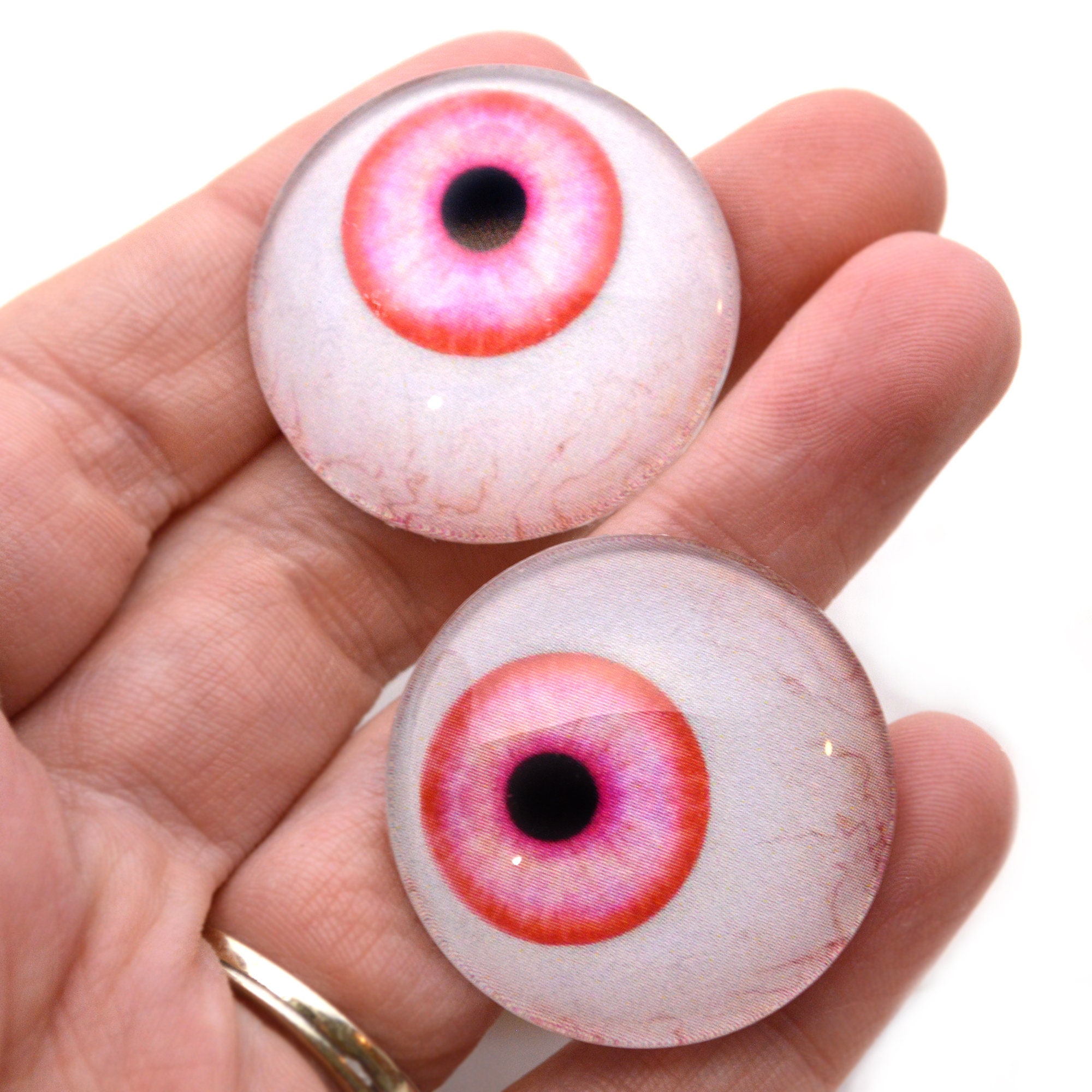 Pair of glass eyes for statue Diameter 6 mm - 1550067