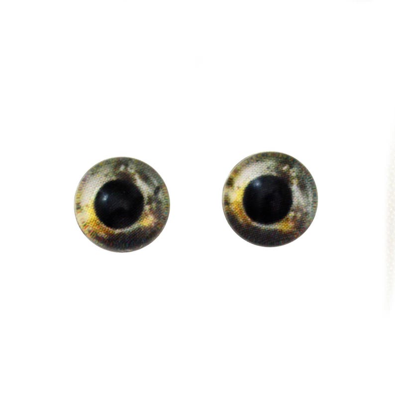Koi Fish Glass Eyes Pick Your Size for Jewelry Making, Art Dolls, Taxidermy, Sculptures Eyeball Flatback Domed Circle Cabochons image 9