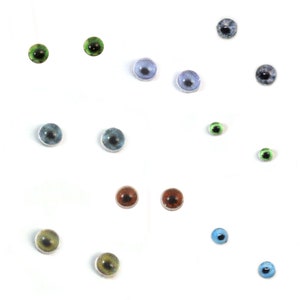 50 PAIR 3mm or 4mm or 6mm Slit Pupil Fish Lure Eyes Free Shipping in United  States Flat Glue on Back Choose Size and Color SPLL-1 