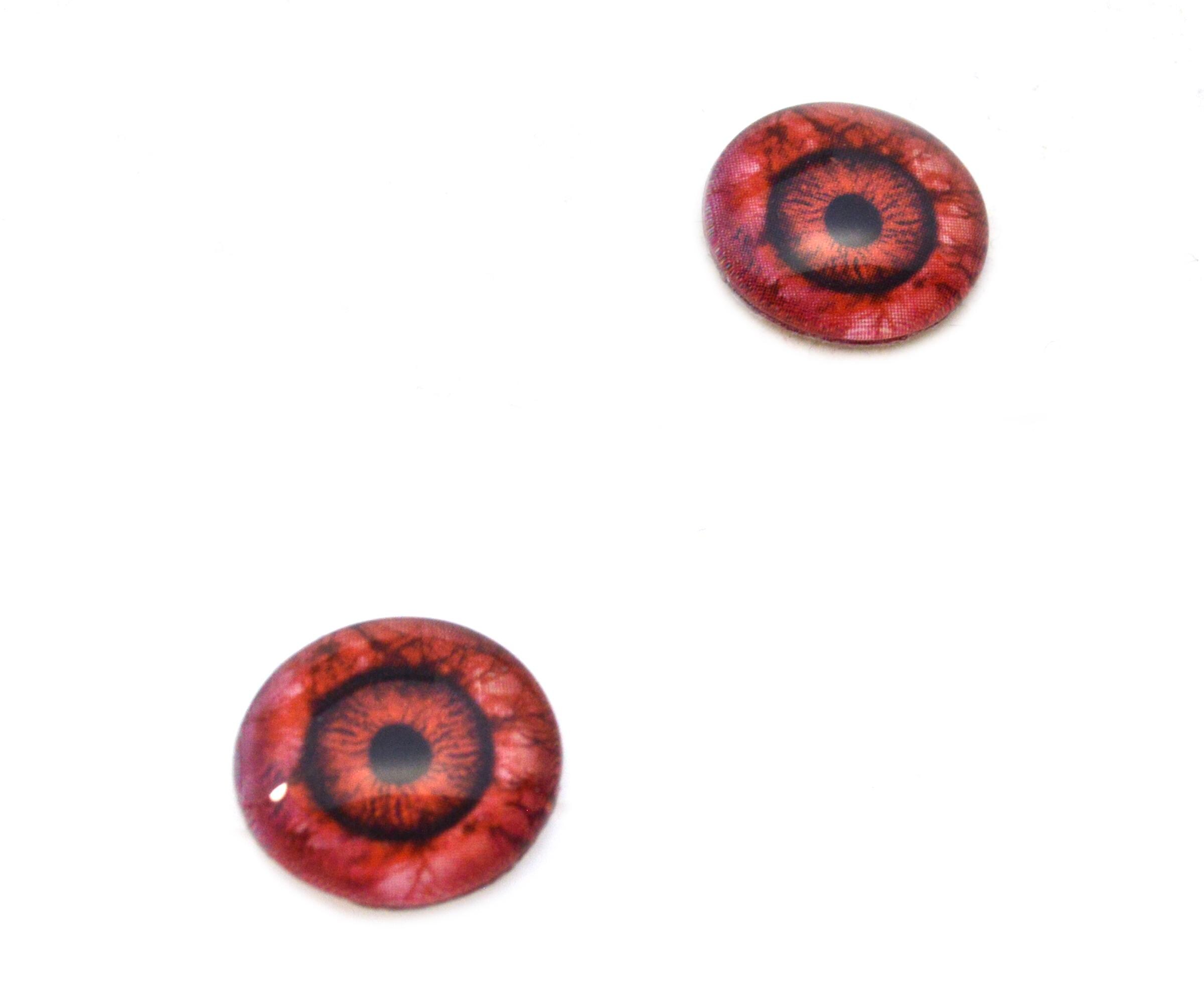 8 Occhi Spaventosi In Plastica 26 Mm Per Halloween – Bulbi Oculari Per Bambole, Orsi, Pupazzi