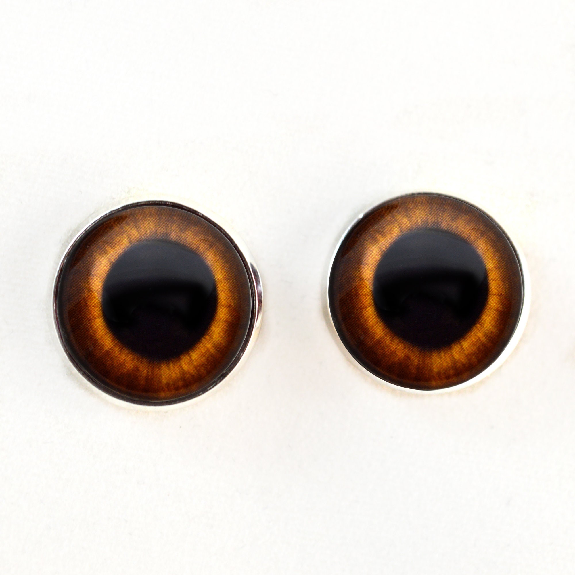 10mm - 30mm Brown Rabbit Hare Realistic Button Eyes Sew on Shank Loops ...