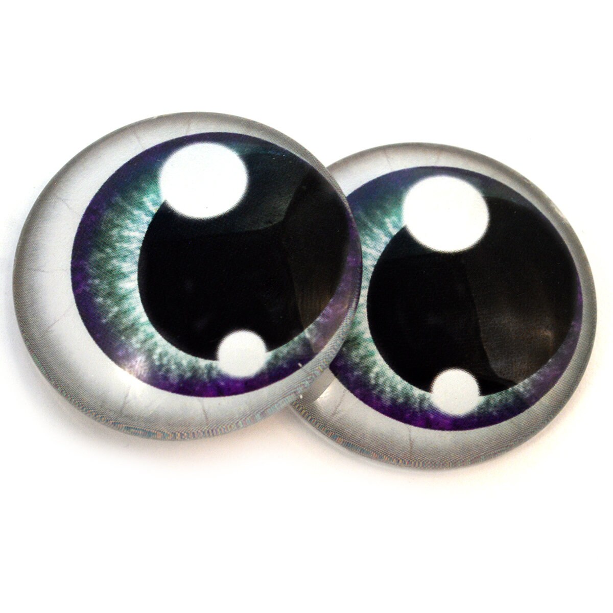 Purple and Teal Anime Glass Doll Eyes 6mm to 40mm Jewelry | Etsy