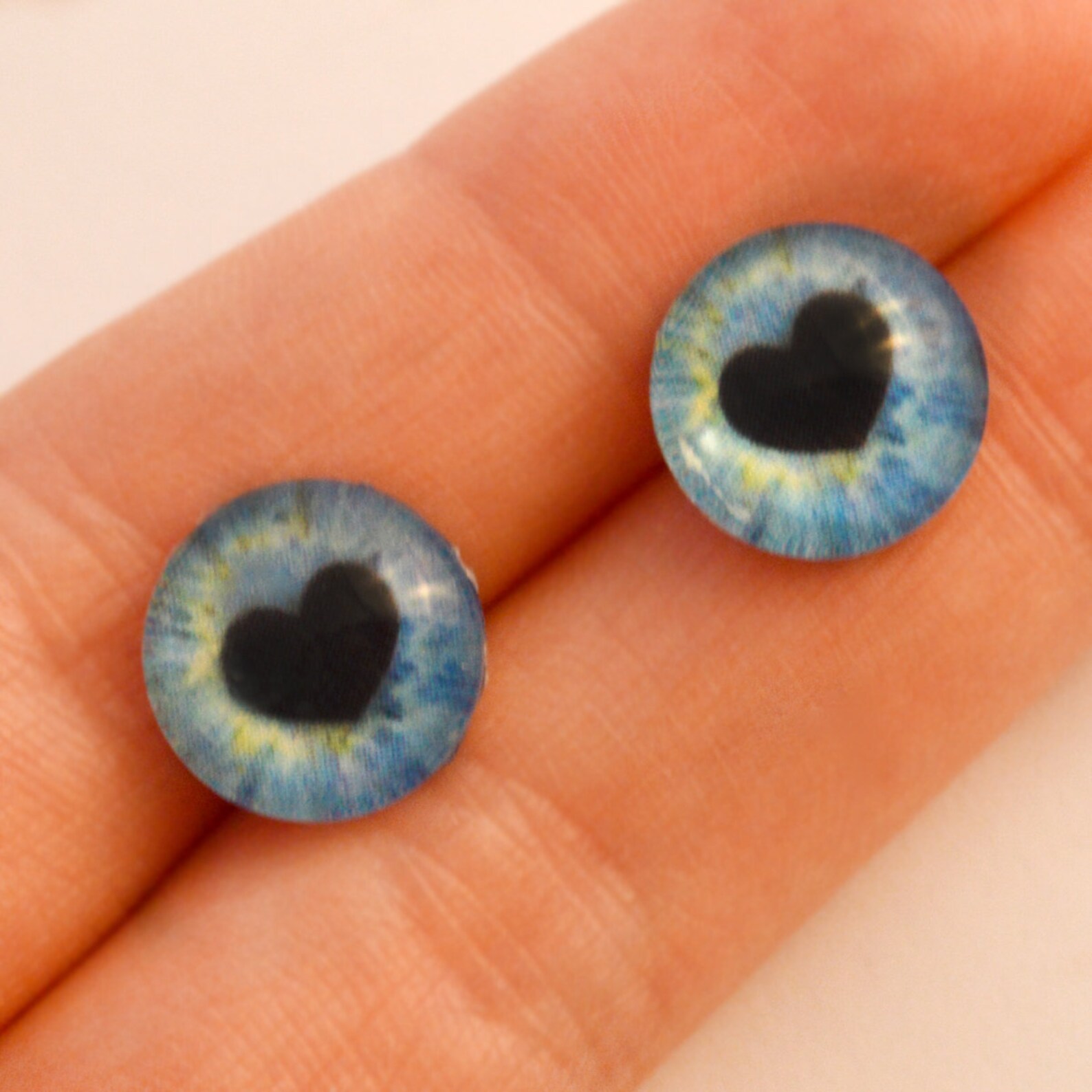 Blue Heart Doll Glass Eyes 6mm to 40mm Jewelry Making Art Etsy
