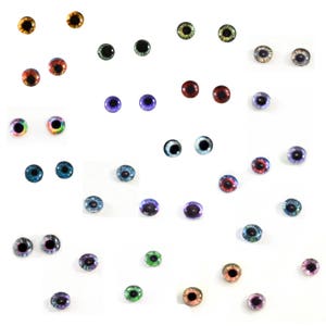 Bulk-pack 30mm Solid Black Round Safety Eyes With Washers: 5 Pair Amigurumi  / Animals / Doll / Creations / Craft Eyes / Crochet / Knit 