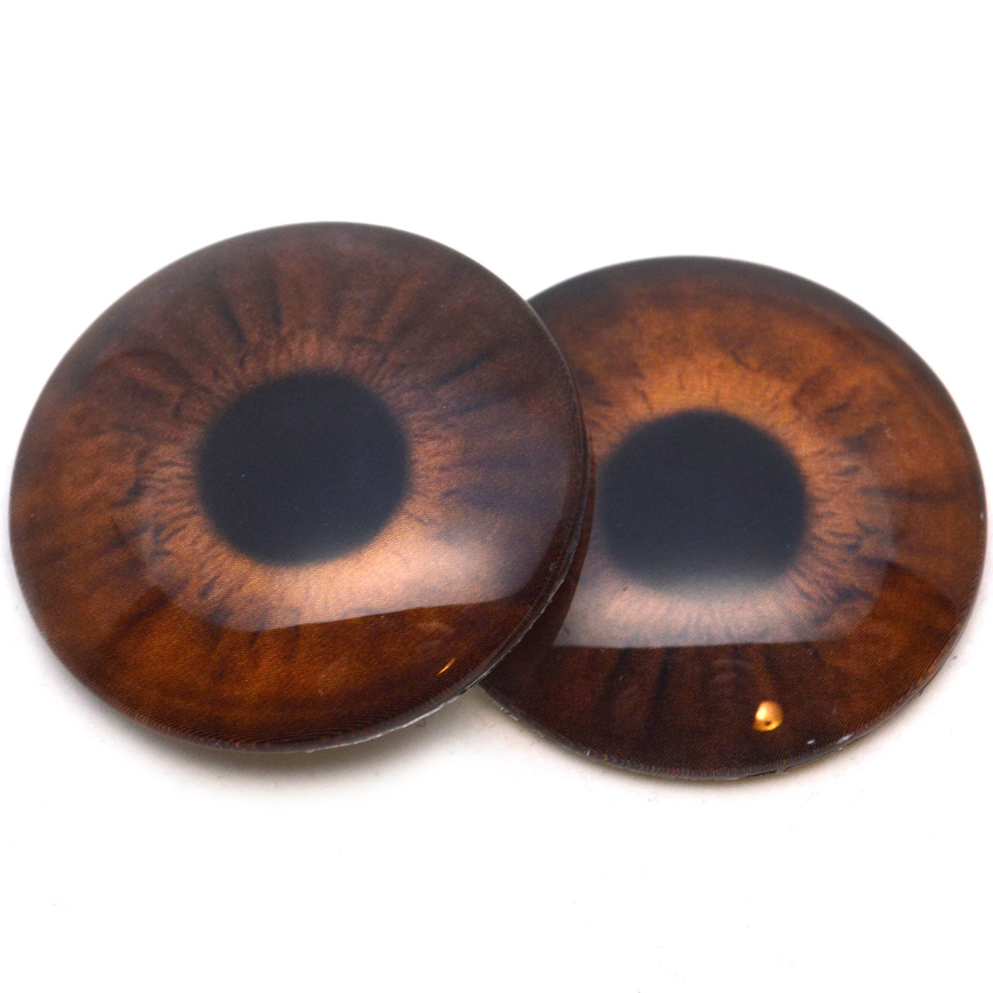 High Domed Brown Teddy Bear Glass Eyes – Handmade Glass Eyes
