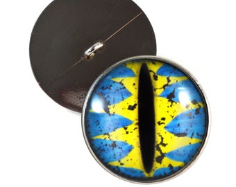10mm - 30mm gele en blauwe dragon button ogen naaien op schacht loops knuffeldier pluche unieke gehaakte creature pop sieraden pluche speelgoed