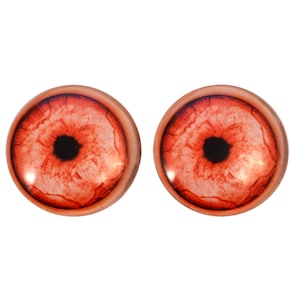 12 Mm Red / Pink Albino Eyes for Amigurumi Animal Eyes Plastic Eyes Safety  Eyes 5 PAIRS 12PR 