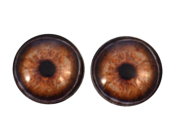 Realistic Elephant Glass Eyes Handmade 6mm to 78mm Jewelry Cabochon Art Doll Taxidermy Sculptures Polymer Clay Eyeball Flat Domed Blythe BJD