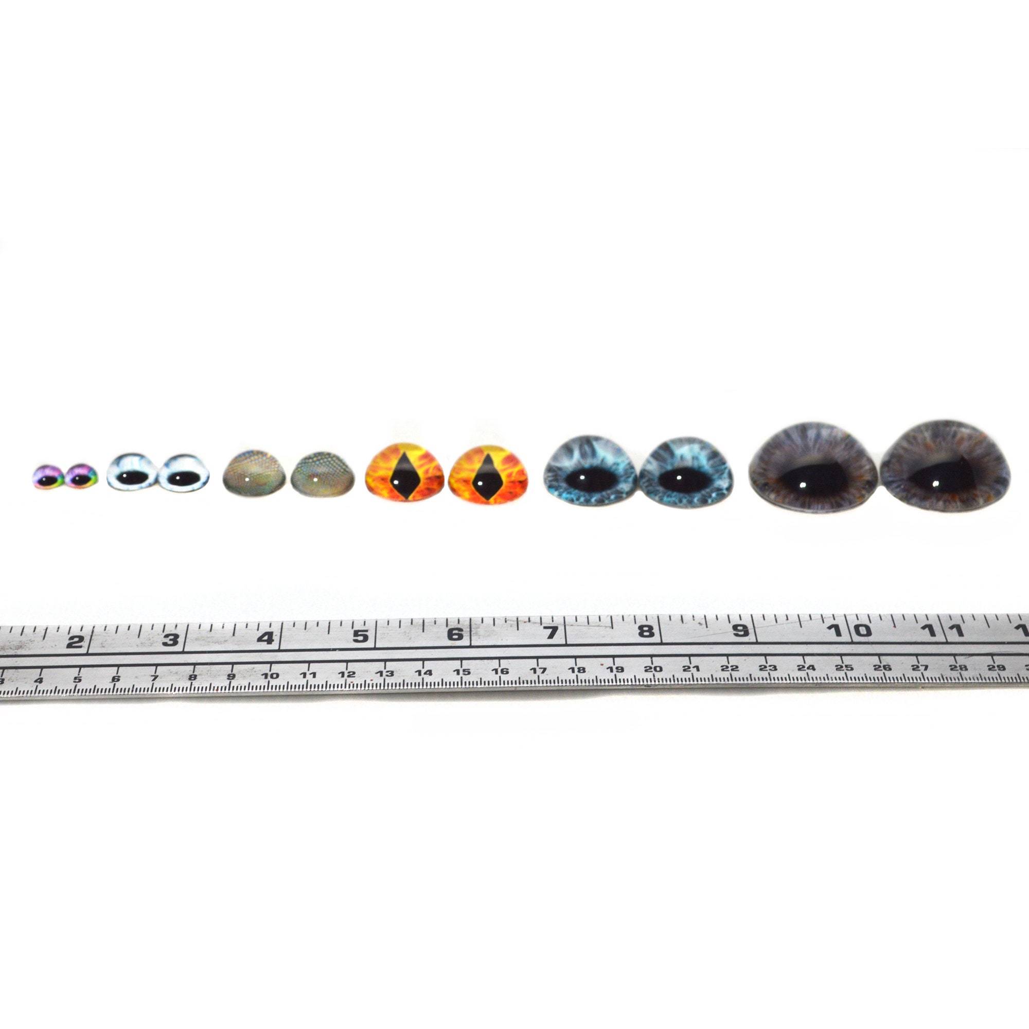 High Dome Orange and Green Half Sphere Human Style Glass