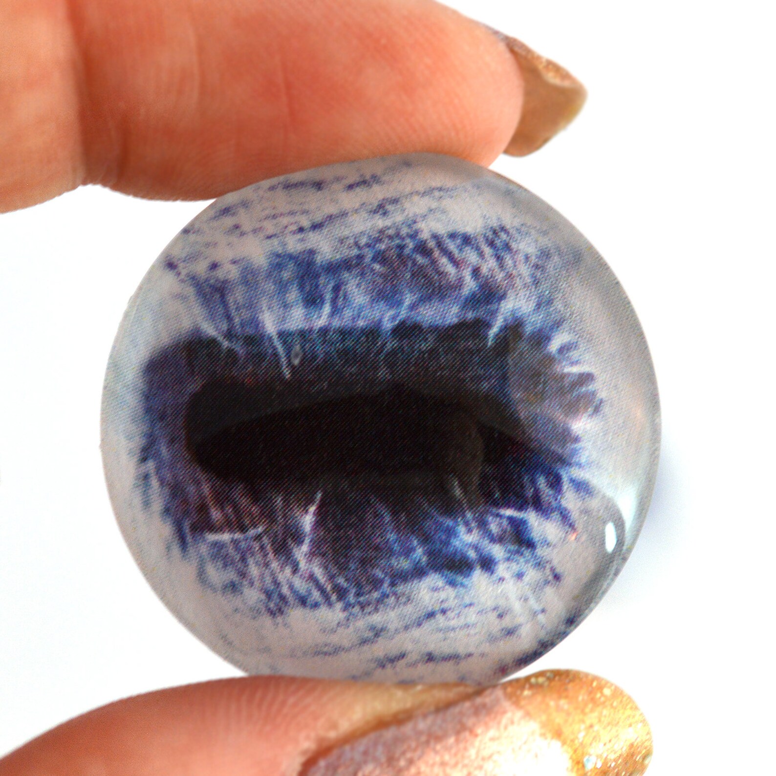 10 Paar Leuchtende Glas-Tieraugen 16 Mm – Cabochons Für DIY, Tonfiguren & Schmuck