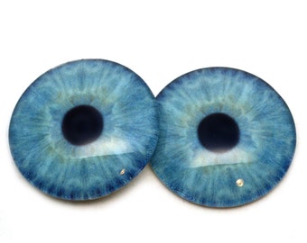 Natural Light Blue Baby Glass Eyes Sizes 6mm to 40mm Jewelry Real Art Human Style Dolls Realistic Taxidermy Sculpture Polymer Clay Cabochons