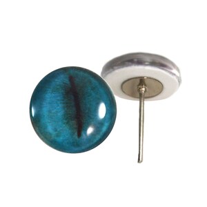 Blue Koala Glass Eyes On Wire Pin Posts for Needle Felting Doll Making Supplies - Choose Your Size 6mm, 8mm, 10mm, 12mm, 14mm, 16mm