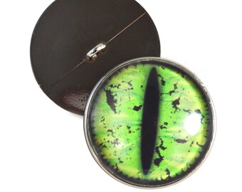 10 mm-30 mm vert grunge yeux bouton dragon coudre sur tige avec boucle peluche yeux crochet créatures poupée fabrication de bijoux