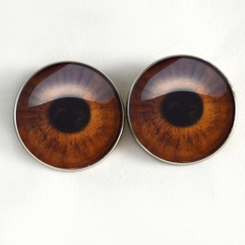10mm 30mm Real Medium Brown Human Doll Button Eyes Sew on Etsy