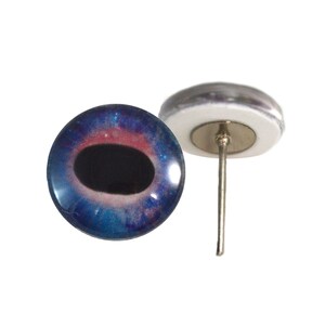 Galaxy Unicorn Glass Eyes On Wire Pin Posts for Felt Doll Making and Other Crafts - Choose Your Size 6mm, 8mm, 10mm, 12mm, 14mm, 16mm