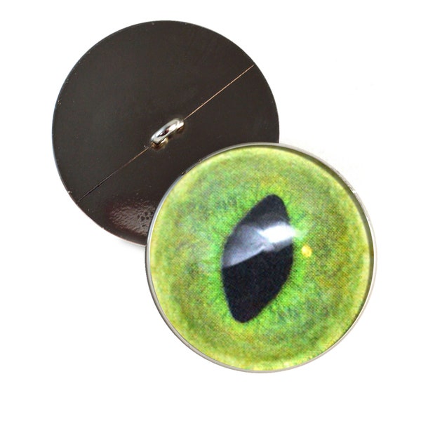 10mm - 30mm Pale Green Cat Button Eyes Sew On Shanks Loops Handmade Stuffed Animal Eyes Crochet Creature Art Doll Jewelry