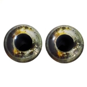 Koi Fish Glass Eyes Pick Your Size for Jewelry Making, Art Dolls, Taxidermy, Sculptures Eyeball Flatback Domed Circle Cabochons image 3