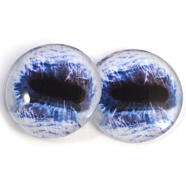 Blue Horse Glass Animal Eyes 6mm to 40mm Jewelry Cabochon Art Doll Equine Taxidermy Sculptures Polymer Clay Eyeball Flat Domed Realistic