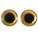 Yellow Owl Glass Eyes - Pick Your Size - for Jewelry Making, Art Dolls, Taxidermy, Sculptures - Eyeball Flatback Domed Circle Cabochons 