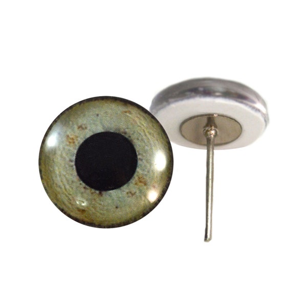 Eagle Realistic Glass Eyes On Wire Pin Posts for Felt Doll Making, Felting and Crafting - Sizes 6mm to 16mm