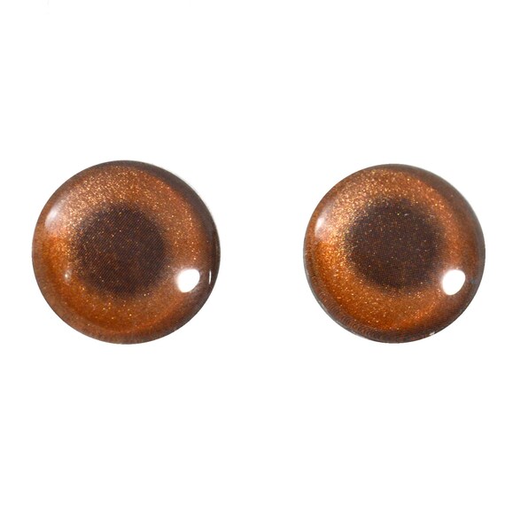 16mm Brown Horse Glass Taxidermy Eyes Jewelry Making Craft Supply