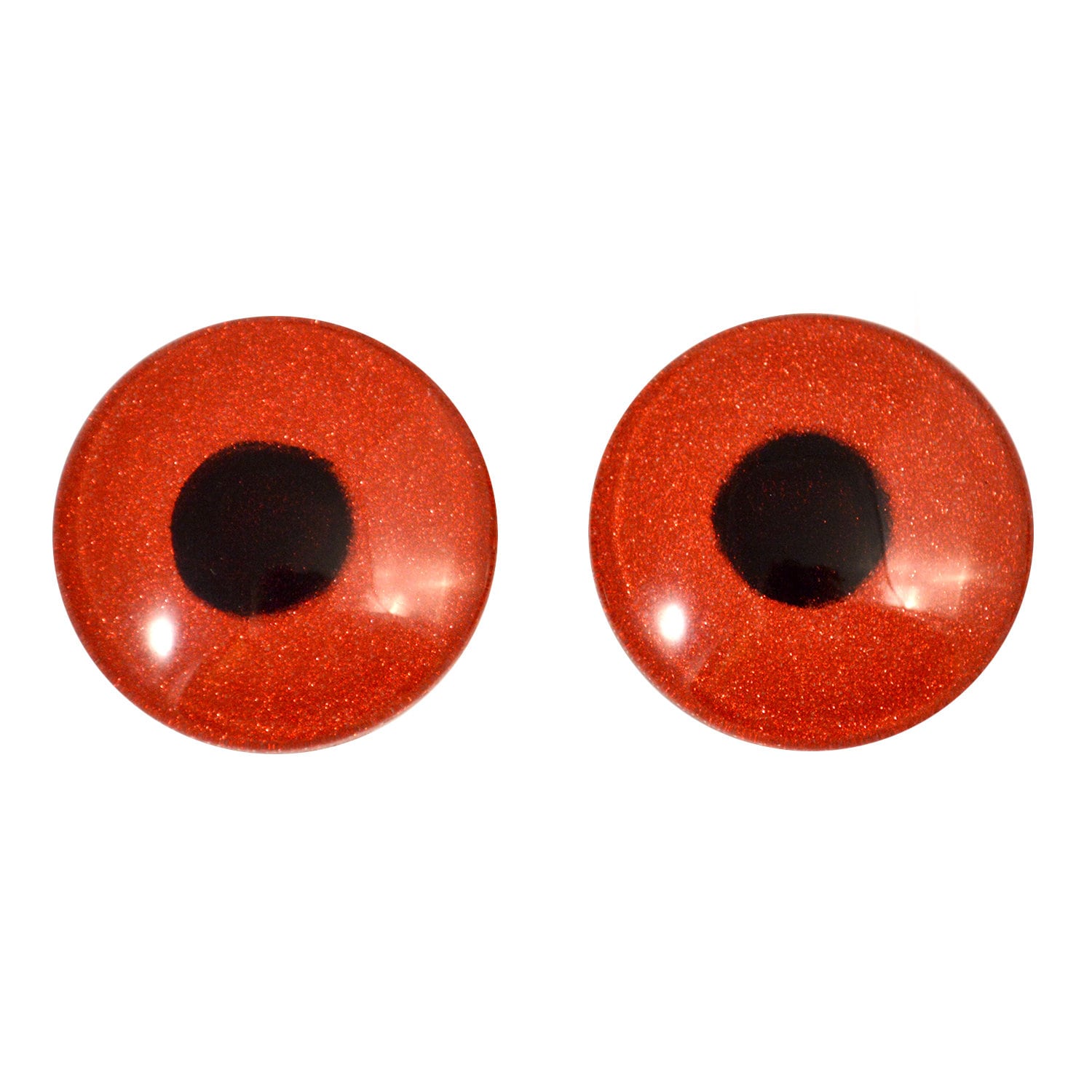 Red Glitter Glass Doll Eyes 30mm 25mm 16mm Pair Jewelry Making -  Israel