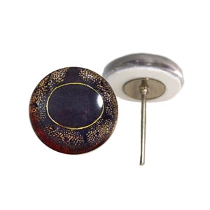 Copper Frog Glass Eyes On Wire Pin Posts for Needle Felting Doll Making Supplies - Choose Your Size 6mm, 8mm, 10mm, 12mm, 14mm, 16mm