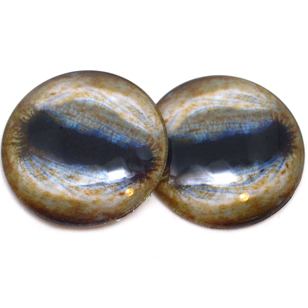 Realistic Horse Glass Eyes 6mm-60mm - Dark Brown Animal Cabochons For Jewelry & Crafts