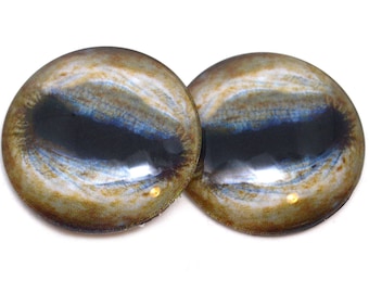 Realistic Sheep Animal Glass Eyes 6mm to 40mm Jewelry Cabochon Art Doll Taxidermy Sculptures Polymer Clay Eyeball Flat Domed Lamb Llama Real