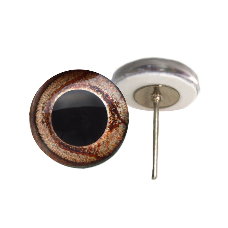 Choose Your Size 6mm 10mm 12mm Bearded Dragon Eyes On Wire Pin Posts for Felt Doll Making Felting and Other Crafts 14mm 16mm 8mm