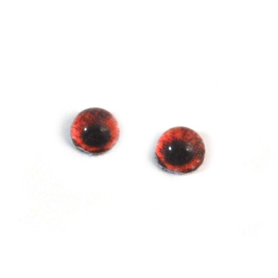 4mm Tiny Light Brown Human Small Glass Eyes, Jewelry Clay Sculpture Art  Doll