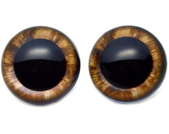 Brown Teddy Bear Plastic Safety Eyes for Amigurumi Doll Making Stuffed Animals Handmade Toys DIY Lock Washer Sizes 10mm 16mm 20mm 24mm 40mm