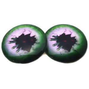 Break In Scary Zombie Monster Horror Glass Eyes 6mm to 60mm Horror Hand Halloween Red Eye Prop Jewelry Making Art Doll Parts Sculpture Craft