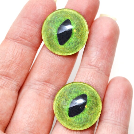 Glass Doll Eyes 16mm Blue Siamese Cat Realistic Animal Eye Jewelry Taxidermy Art