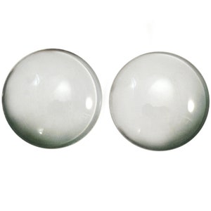 Cabujones de vidrio planos blancos con forma de fantasma zombi para joyería y manualidades. Tamaños de 6 mm a 78 mm.