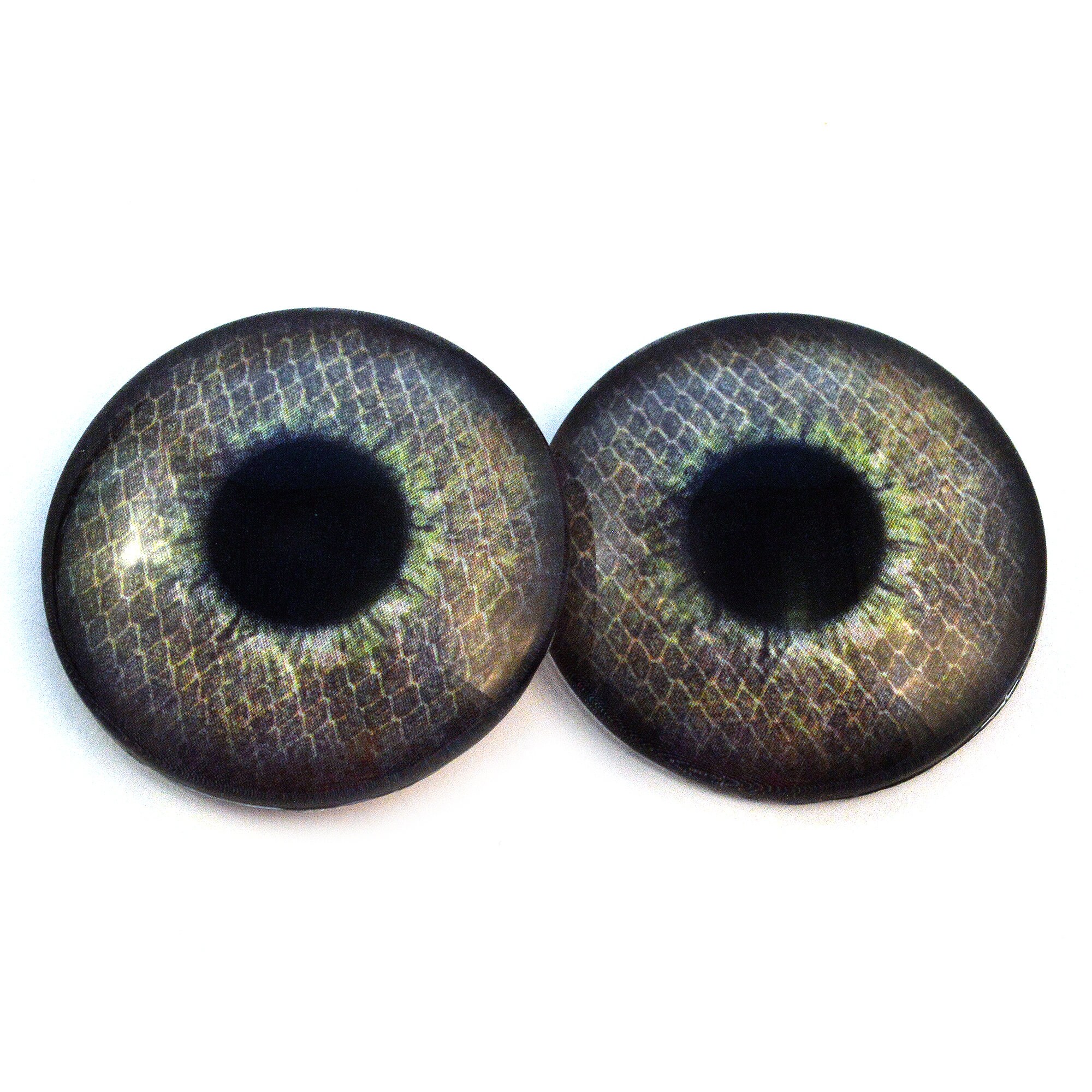 Green Sea Monster Glass Eyes 6mm to 40mm Jewelry Making Nautical Halloween Prop Cabochons Art Doll Supplies Taxidermy Cool Mermaid Sculpture