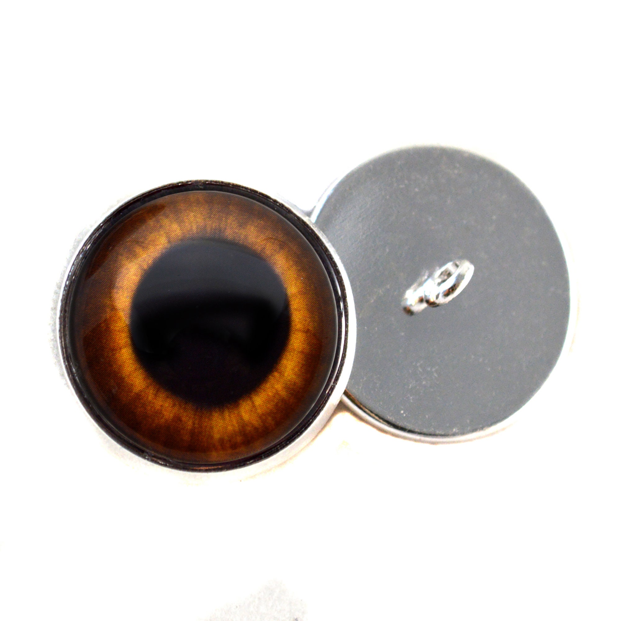 10mm - 30mm Brown Rabbit Hare Realistic Button Eyes Sew on Shank Loops ...
