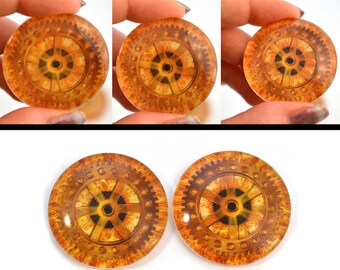 Rotating Gear Steampunk Animated Glass Eyes Holographic Cabochons 16mm à 40mm Bijoux Art Doll Taxidermy Sculptures Unique Fantasy Déco