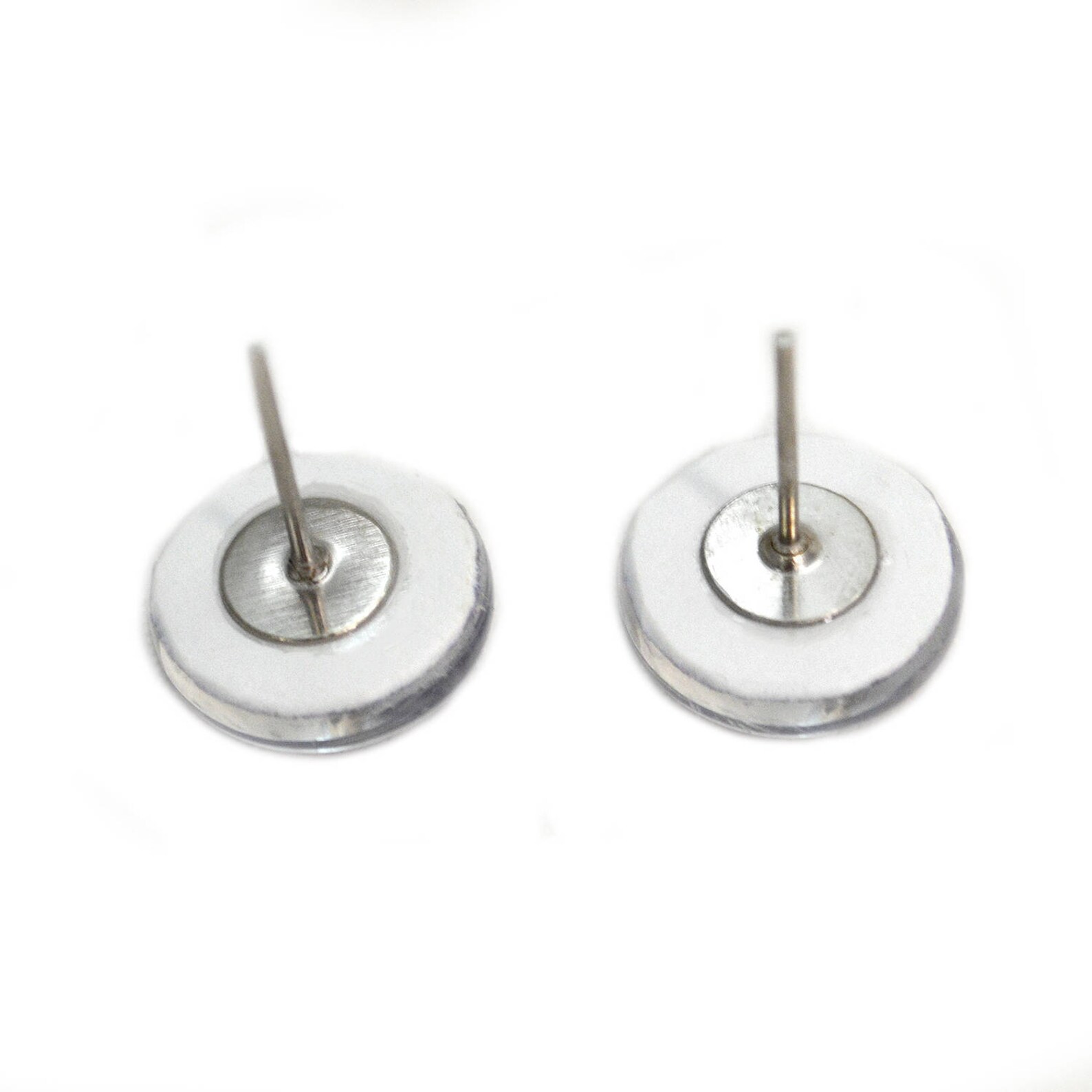 thumbnail image 2 of Pair Golden Goat Inspired Glass Eyes On Wire Pin Posts Making Needle... 2 of 14