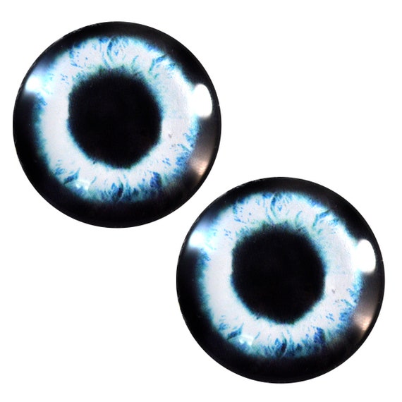 40mm Glass Eyes Olive Green Fantasy Pair Taxidermy Sculptures or Jewelry Making Crafts Set of 2