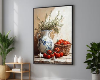 T. Miki 静物画 トマト インテリア 絵画 油絵 T. Miki 静物画 トマト インテリア 絵画 油絵 赤いトマトの静物