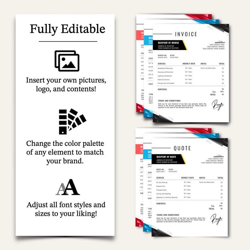 HVAC Heating & Air Conditioning Business Marketing Kit – Canva Templates (Digital Download) image 7