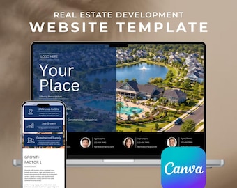 Website Vorlage für Memorandum mit Canva - Canva bearbeitbare Landing Page